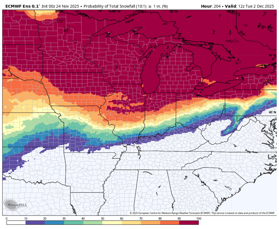 Thanksgiving Weekend 2025 Winter Storm(s) - East of the Rockies - The ...