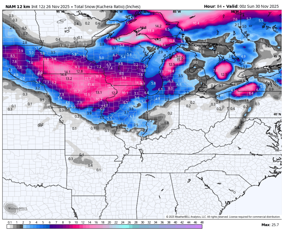 Thanksgiving Weekend 2025 Winter Storm(s) - Page 7 - East of the ...