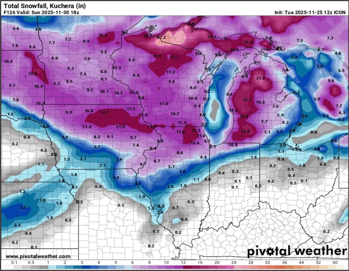 Thanksgiving Weekend 2025 Winter Storm(s) - Page 4 - East of the ...
