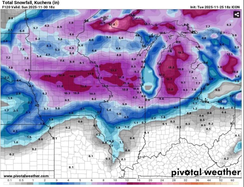 Thanksgiving Weekend 2025 Winter Storm(s) - Page 5 - East of the ...