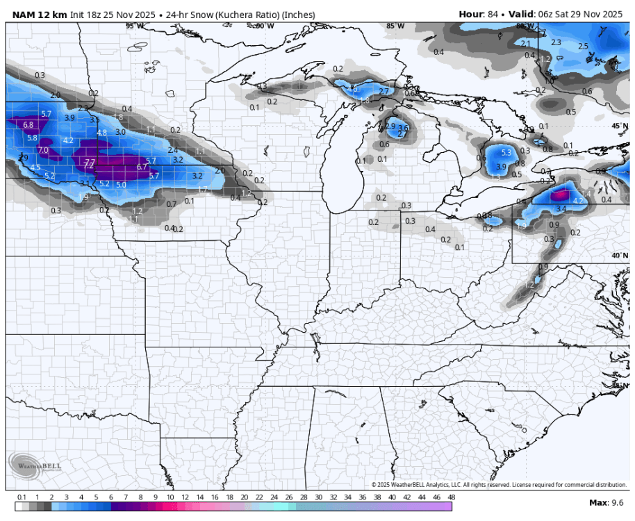 Thanksgiving Weekend 2025 Winter Storm(s) - Page 5 - East of the ...