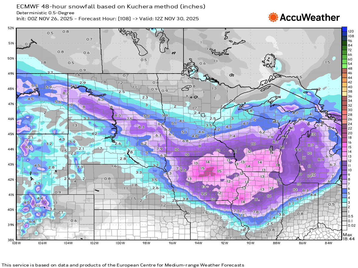 Thanksgiving Weekend 2025 Winter Storm(s) - Page 7 - East of the ...