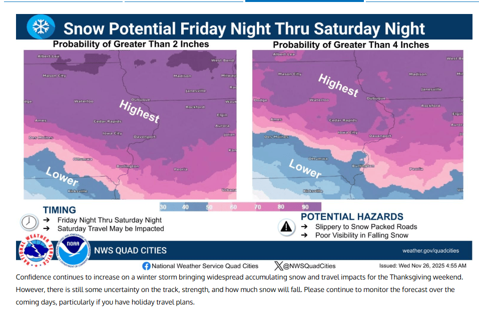 Thanksgiving Weekend 2025 Winter Storm(s) - Page 8 - East of the ...