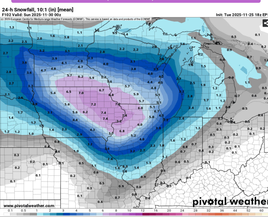 Thanksgiving Weekend 2025 Winter Storm(s) - Page 6 - East of the ...