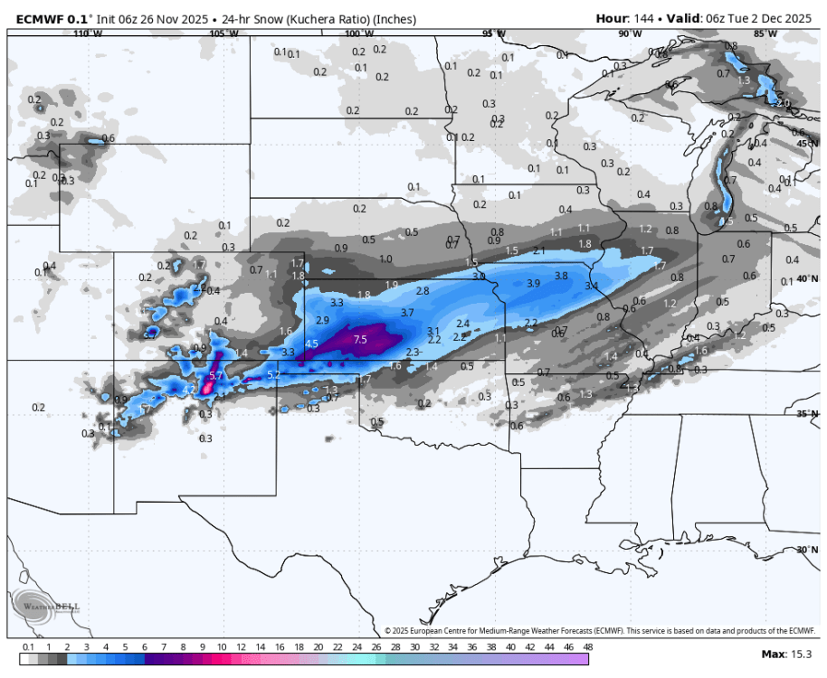 Thanksgiving Weekend 2025 Winter Storm(s) - Page 7 - East of the ...